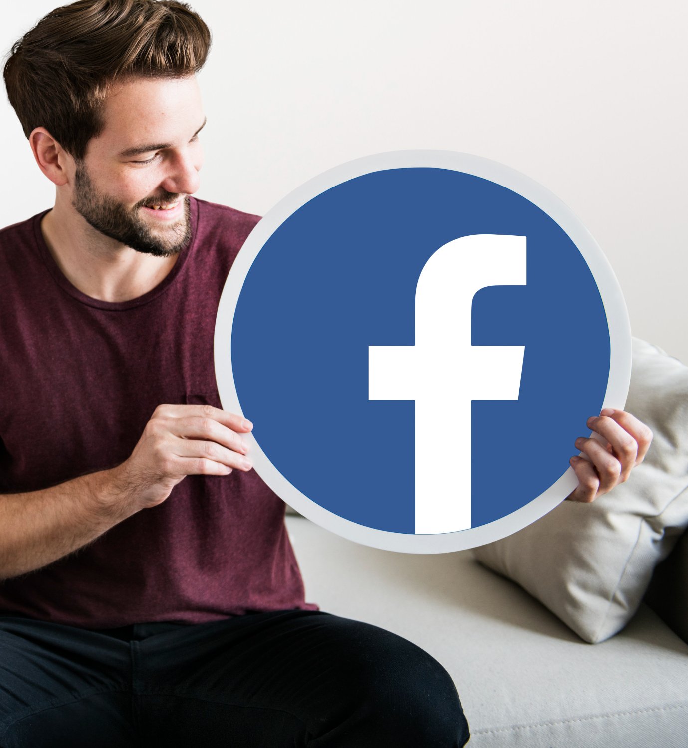 Facebook marketing services concept showing social media advertising strategy.