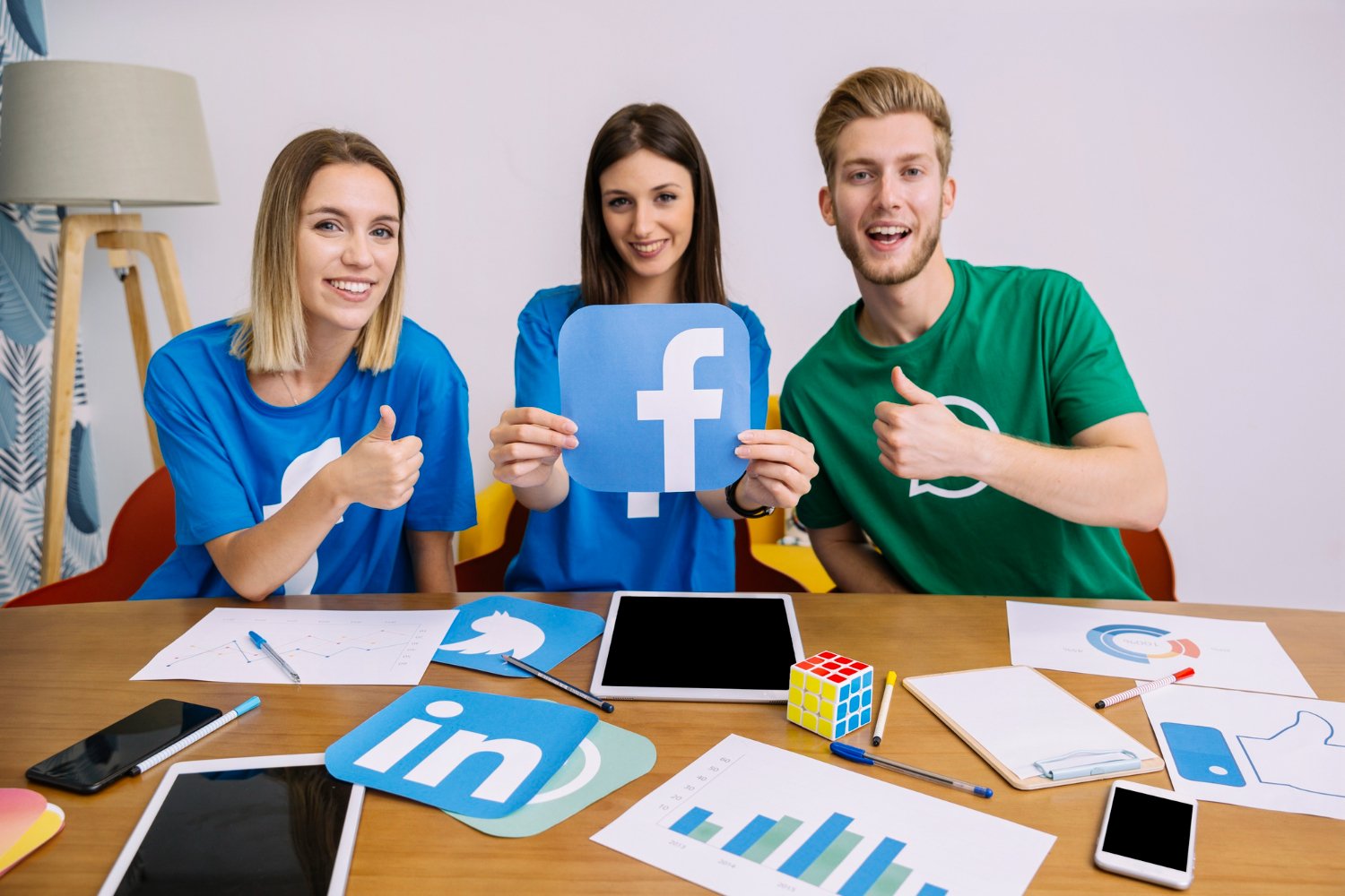 Facebook marketing services concept showing social media advertising strategy.