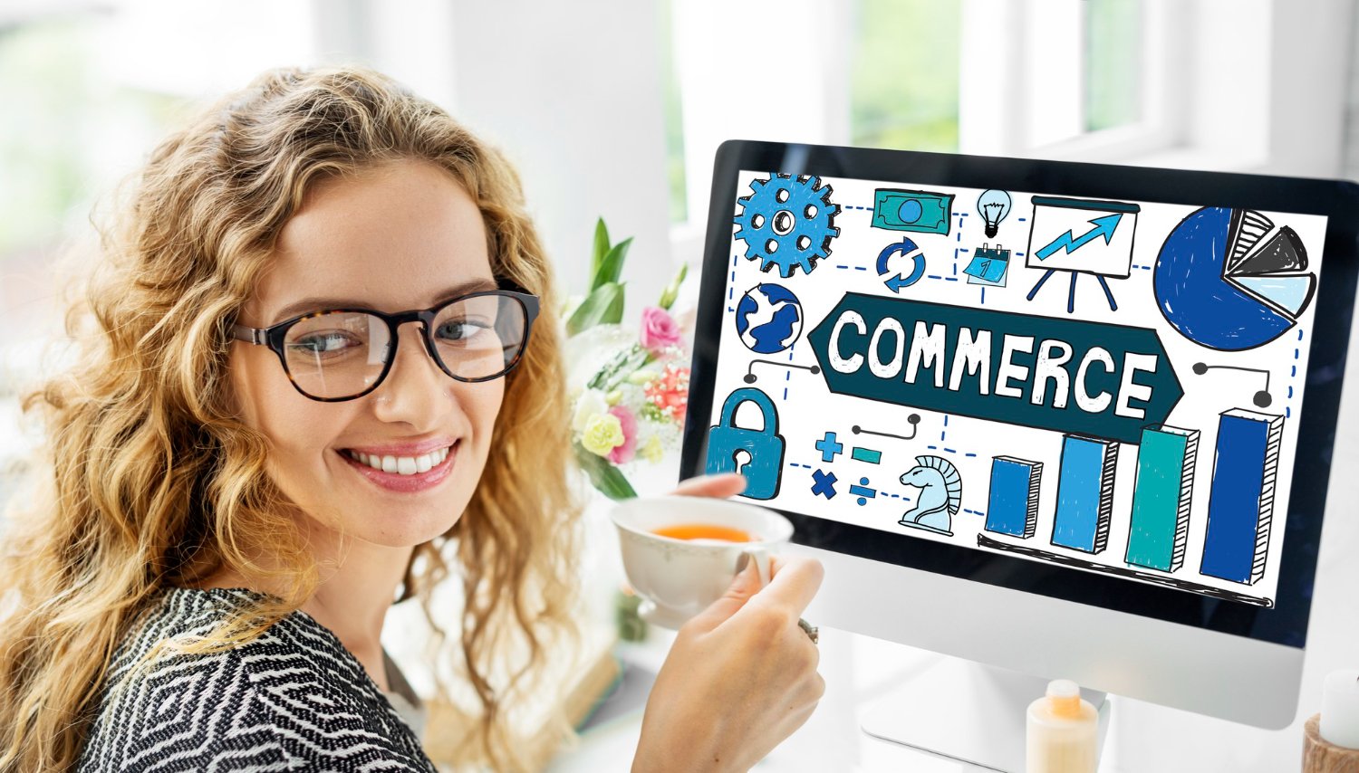 Shopify development services London concept with online store and ecommerce technology.