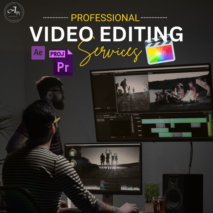 Video editing company UK concept with professional video production and content creation tools.