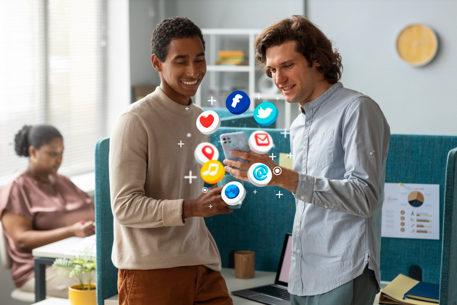 PPC management UK expert using smartphone for digital advertising and Google Ads campaign management